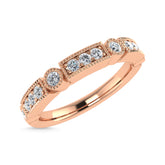 Diamond 1/4 Ct.Tw. Stack Band in 14K Rose Gold